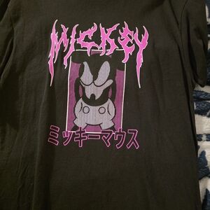 Black T-Shirt with Pink Graphic